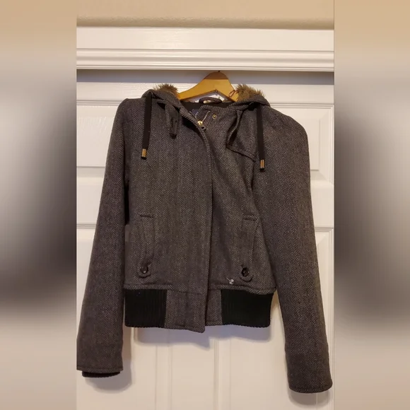 AE Crop Herringbone Jacket - Picture 1 of 5